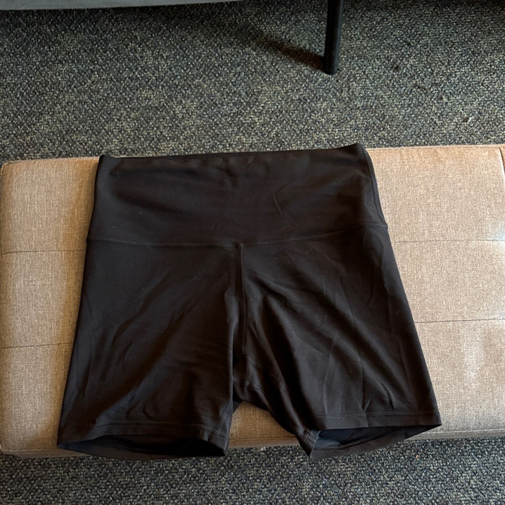 Black lululemon 6in inseam shorts